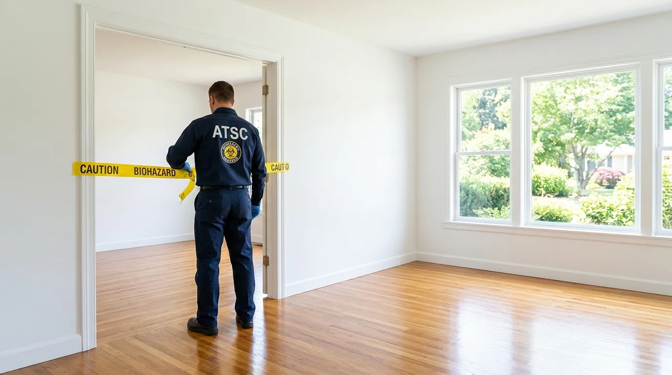 Certified biohazard cleanup crew performing Trauma Scene Cleanup in South Milwaukee